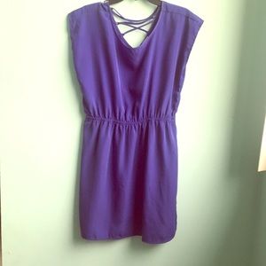 Purple summer short dress